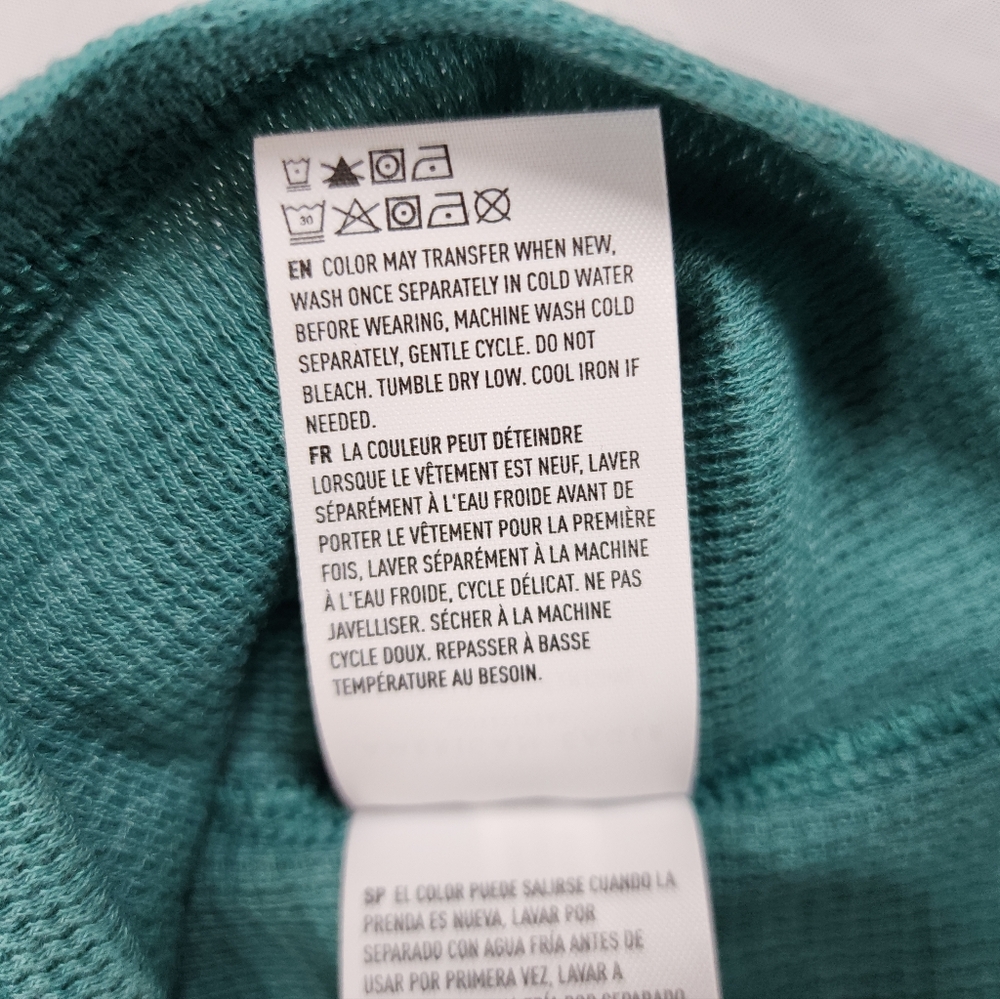 American Eagle Outfitters Textured Knit Cami Tank Teal Green Size XXS - Picture 5 of 9